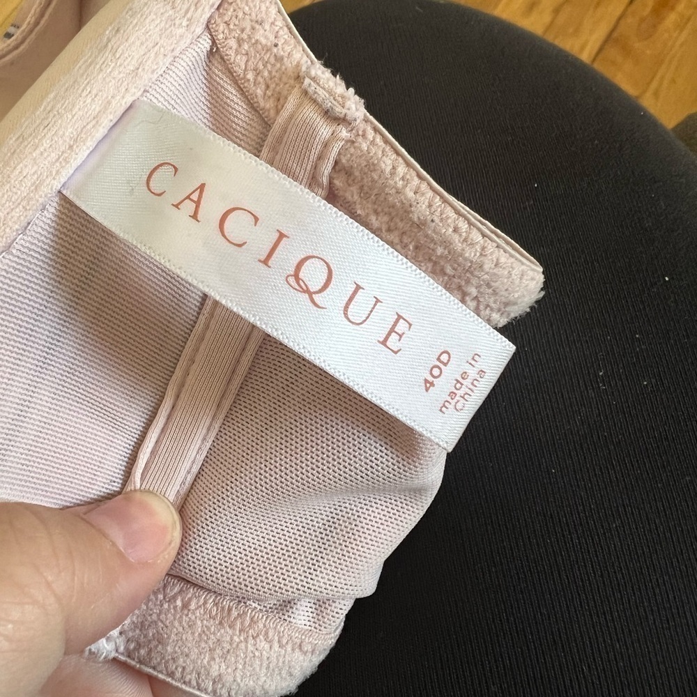 Cacique‎ striped boost plunge bra - Picture 2 of 4